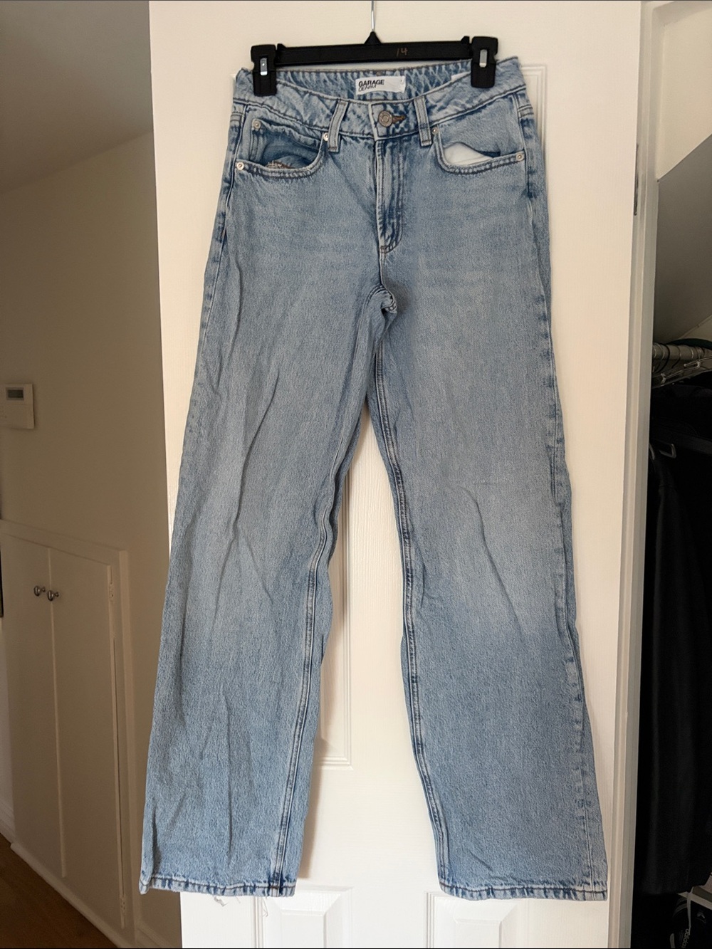 Garage Light Wash Flare Jeans - Light Blue